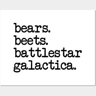 The Office - Bears Beets Battlestar Galactica Posters and Art